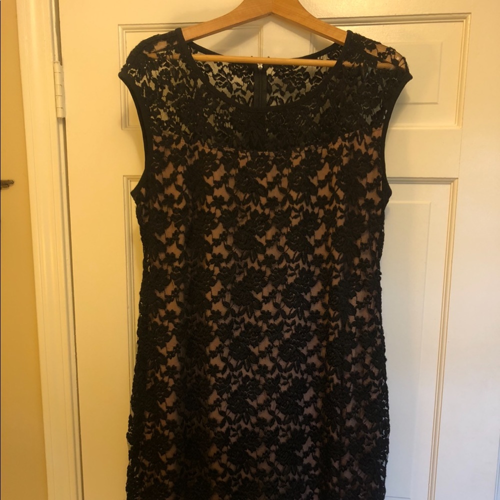Black and Nude Dress, sz 16